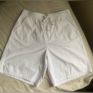 White cotton shorts